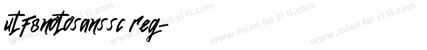 utf8notosanssc reg字体转换